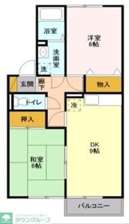 ハイツ・リヴァーサイドの物件間取画像